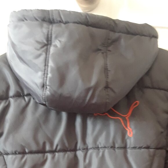 Boys Puma Fleece Lined Hooded Winter Jacket - Picture 10 of 11